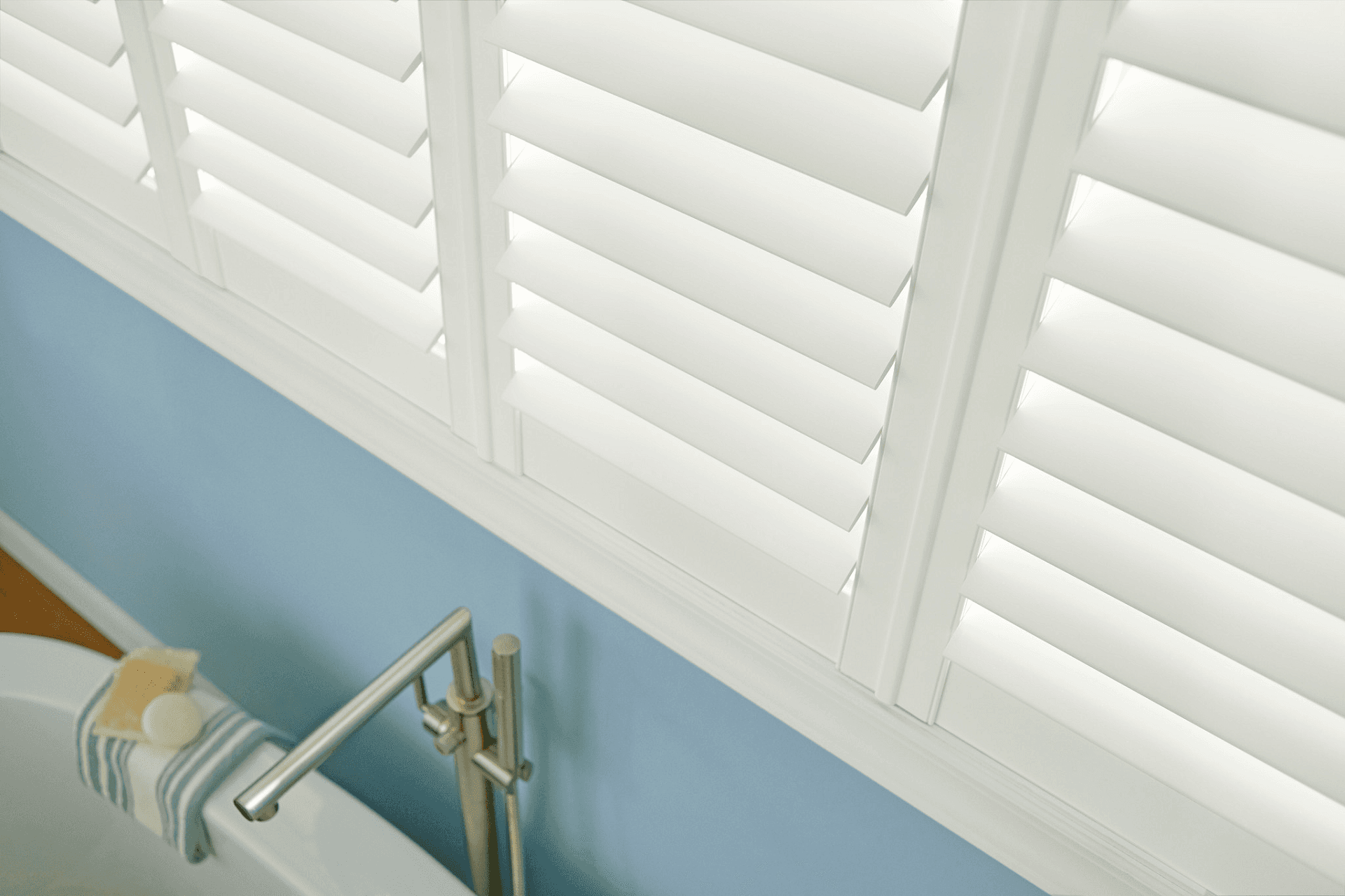 Close up of Composite Shutters by Graber Blinds