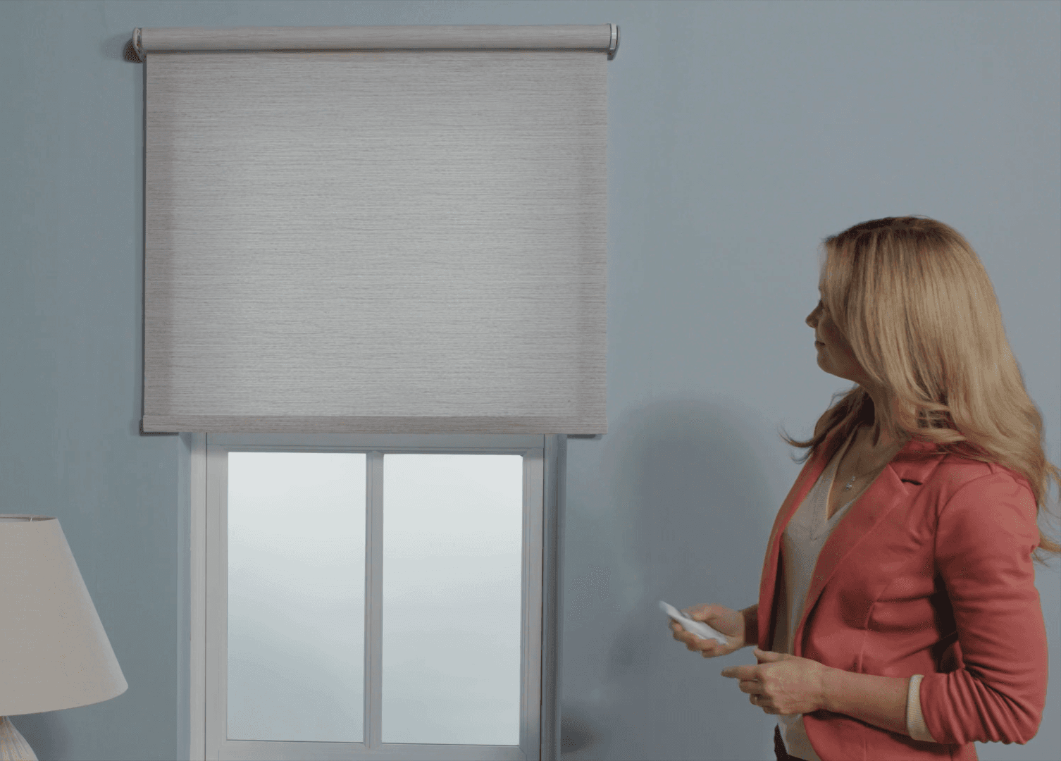 Motorized roller shade Graber Blinds